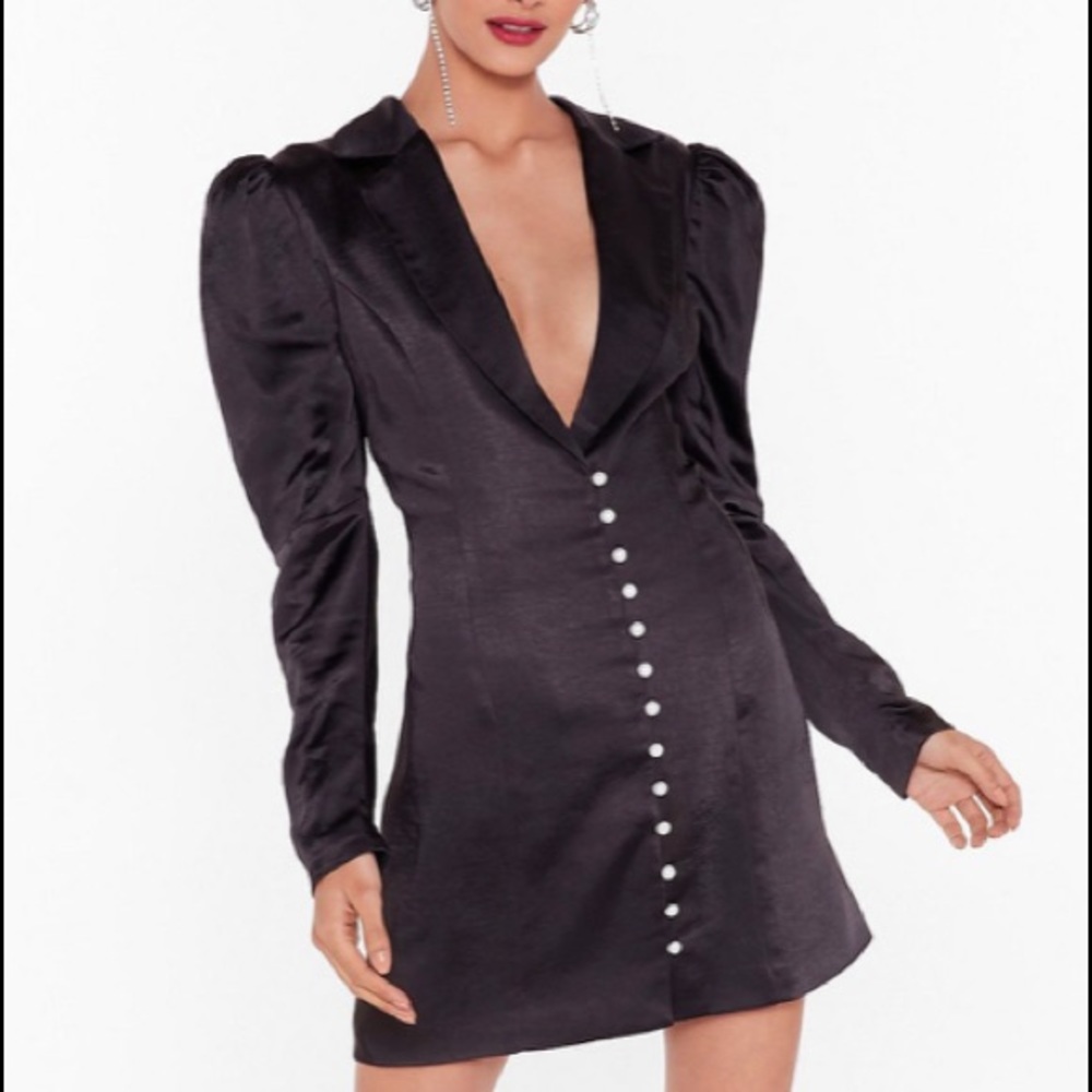 Black Tuxedo Suit Dress Size 4